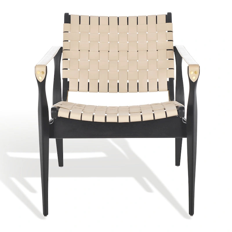 Wood Couture Zenica Leather Safari Chair - 24.5 W x 30 L x 30 H - 25W x 30D x 30H - image 28