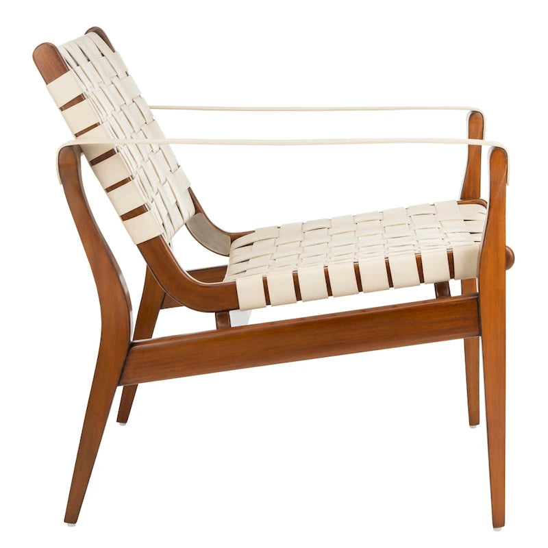 Wood Couture Zenica Leather Safari Chair - 24.5 W x 30 L x 30 H - 25W x 30D x 30H - image 33