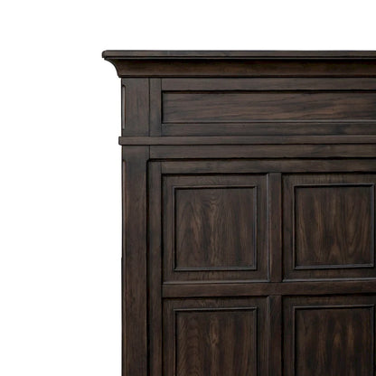 Wood Paradise Valley Saddle Brown Panel Bed Frame - 2 Size Options - image 3