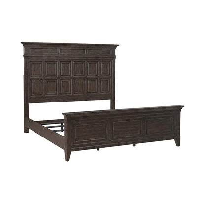 Wood Paradise Valley Saddle Brown Panel Bed Frame - 2 Size Options - image 6