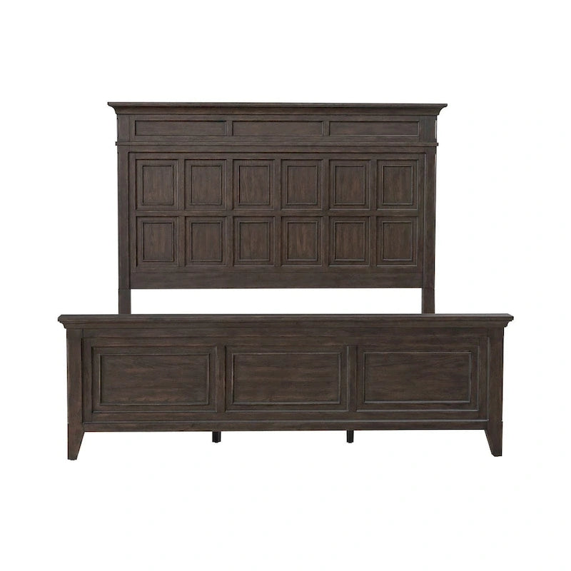 Wood Paradise Valley Saddle Brown Panel Bed Frame - 2 Size Options - image 7