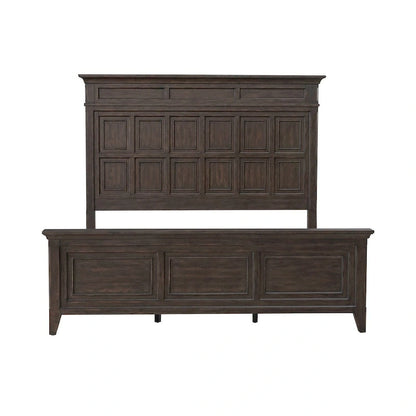 Wood Paradise Valley Saddle Brown Panel Bed Frame - 2 Size Options - image 7
