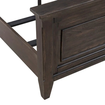 Wood Paradise Valley Saddle Brown Panel Bed Frame - 2 Size Options - image 11