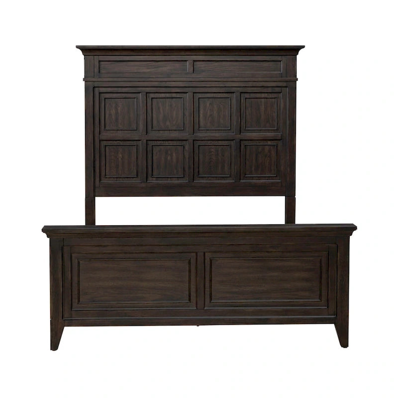 Wood Paradise Valley Saddle Brown Panel Bed Frame - 2 Size Options - image 13