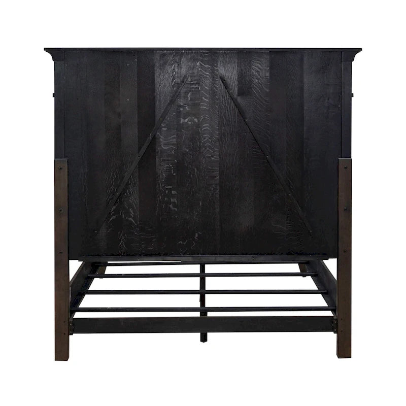 Wood Paradise Valley Saddle Brown Panel Bed Frame - 2 Size Options - image 15