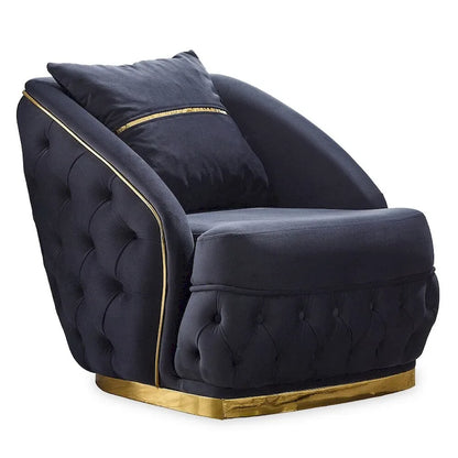 Ashlee 3-Pieces One Sofa One Loveseat One Chair Living Room Set, Tufted Back - image 5