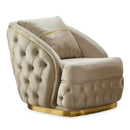 Ashlee 3-Pieces One Sofa One Loveseat One Chair Living Room Set, Tufted Back - image 10