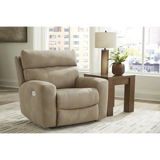 Metal Signature Design by Next-Gen DuraPella Beige Power Recliner - image 1