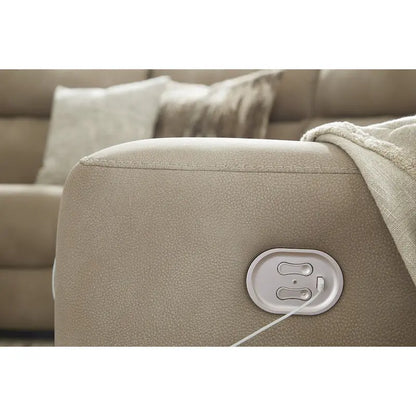 Metal Signature Design by Next-Gen DuraPella Beige Power Recliner - image 10