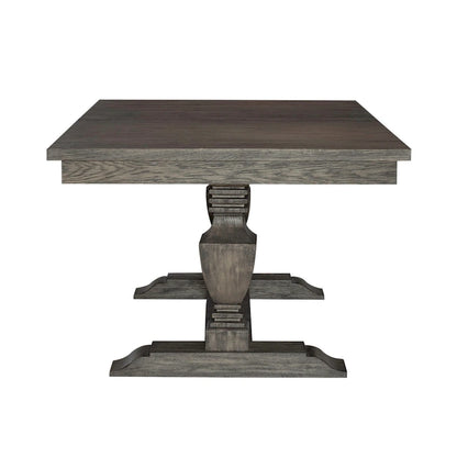 Wood Westfield Havana Brown Optional 7 Piece Trestle Table Set - image 4
