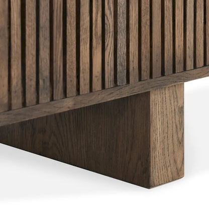 Wood Classic Home Roya Oak Veneer Sideboard Buffet - image 9