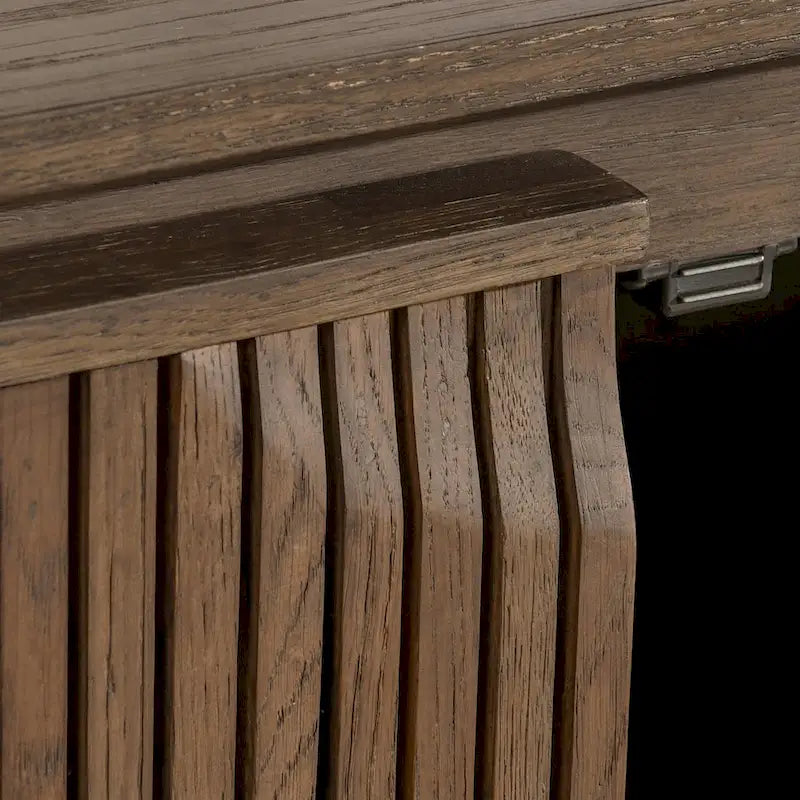 Wood Classic Home Roya Oak Veneer Sideboard Buffet - image 12