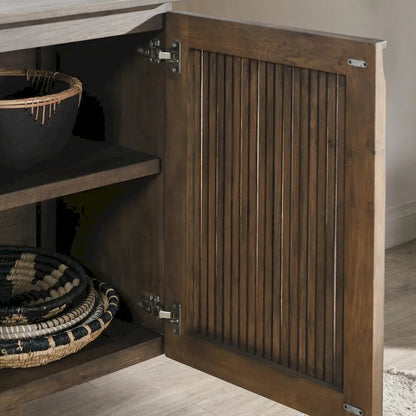Wood Classic Home Roya Oak Veneer Sideboard Buffet - image 13