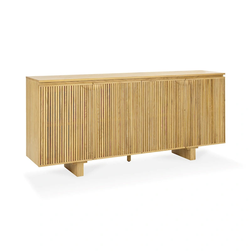 Wood Classic Home Roya Oak Veneer Sideboard Buffet - image 15