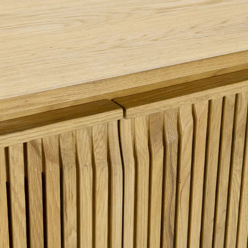 Wood Classic Home Roya Oak Veneer Sideboard Buffet - image 19