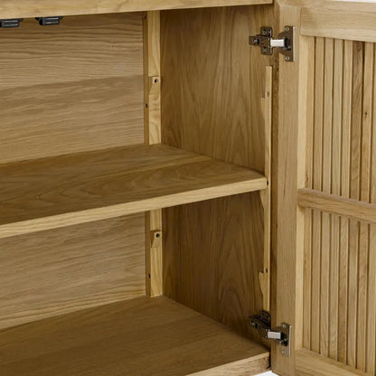 Wood Classic Home Roya Oak Veneer Sideboard Buffet - image 20