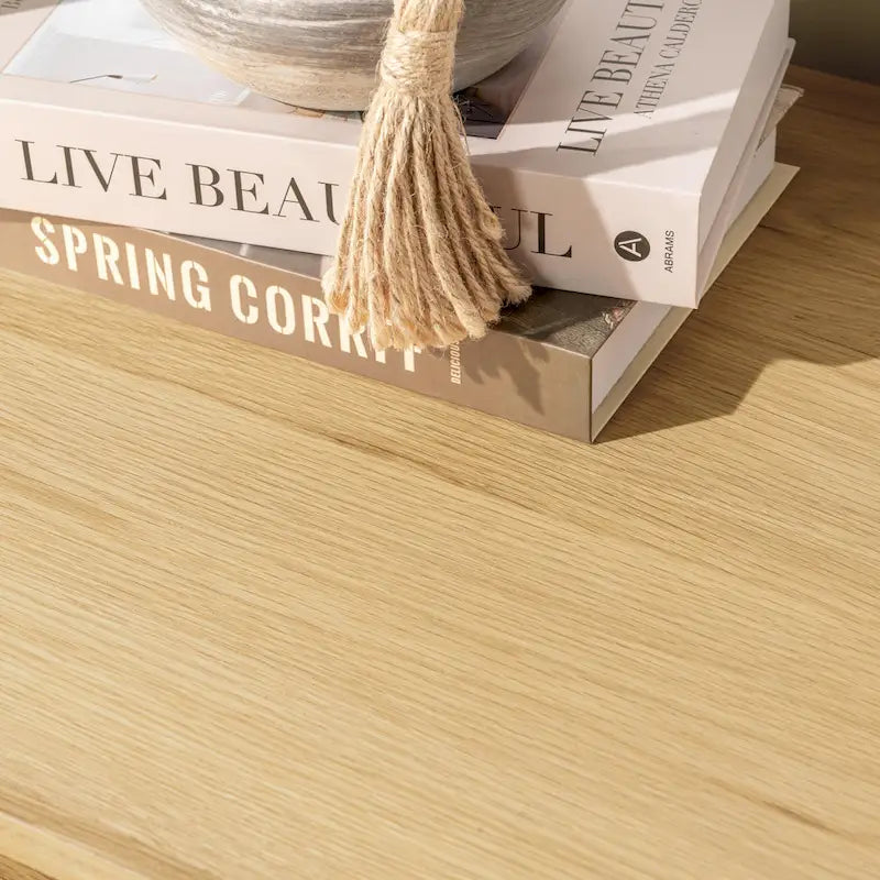 Wood Classic Home Roya Oak Veneer Sideboard Buffet - image 23