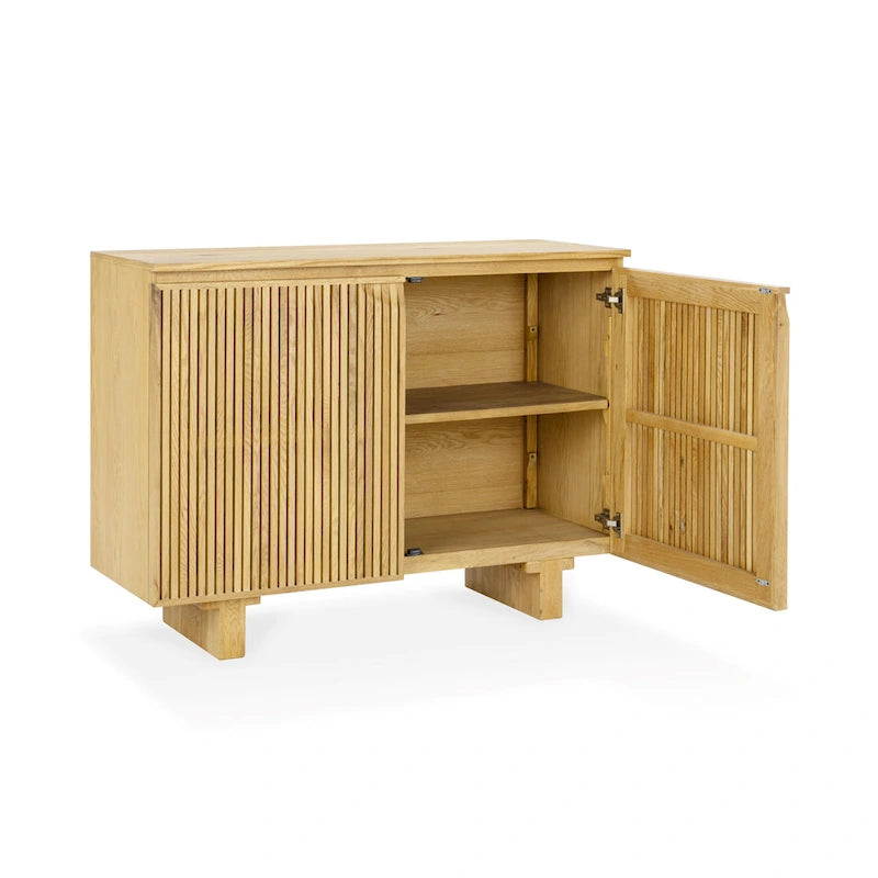 Wood Classic Home Roya Oak Veneer Sideboard Buffet - image 27