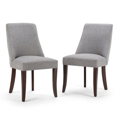 Solid Wood WYNDENHALL Haley Contemporary 9 Pc Dining Set with 8 Upholstered Dining Chairs and 54 inch Wide Table - image 4