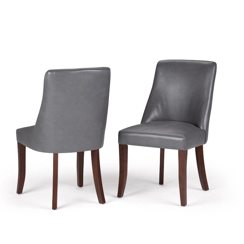 Solid Wood WYNDENHALL Haley Contemporary 9 Pc Dining Set with 8 Upholstered Dining Chairs and 54 inch Wide Table - image 11