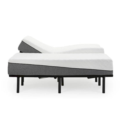Wood Sleep Zone Pacifica 12-inch Memory Foam Mattress and Z100 Adjustable Bed Set - image 7