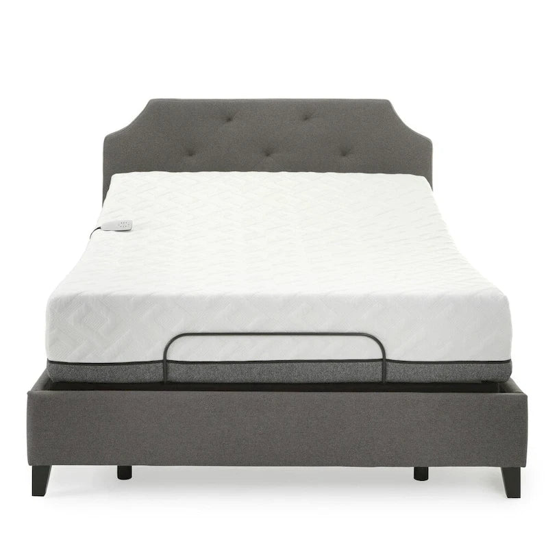 Wood Sleep Zone Pacifica 12-inch Memory Foam Mattress and Z100 Adjustable Bed Set - image 9