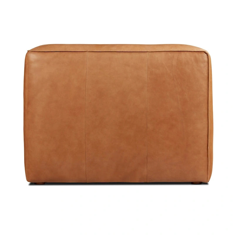 Solid Wood Poly & Bark Piazza 95 Sofa in Saddle Tan - Fl Grain Italian Leather - image 3