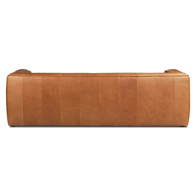 Solid Wood Poly & Bark Piazza 95 Sofa in Saddle Tan - Fl Grain Italian Leather - image 5
