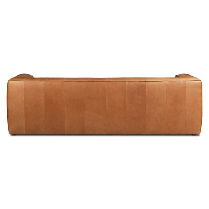 Solid Wood Poly & Bark Piazza 95 Sofa in Saddle Tan - Fl Grain Italian Leather - image 5