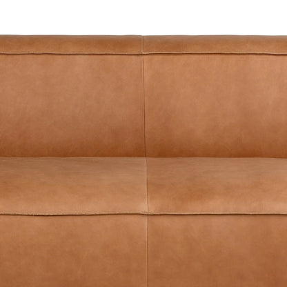 Solid Wood Poly & Bark Piazza 95 Sofa in Saddle Tan - Fl Grain Italian Leather - image 7
