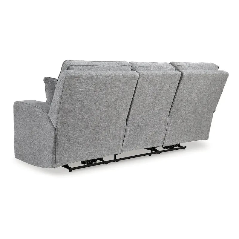 Metal Signature Design by Biscoe Pewter Power Reclining Sofa - 88 W x 43 D x 42 H - image 6