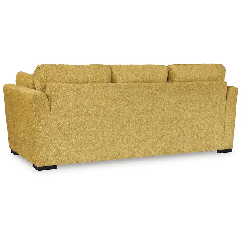 Wood Signature Design by Keerwick Yellow Sofa - 94 W x 41 D x 39 H - image 5