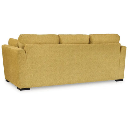 Wood Signature Design by Keerwick Yellow Sofa - 94 W x 41 D x 39 H - image 5