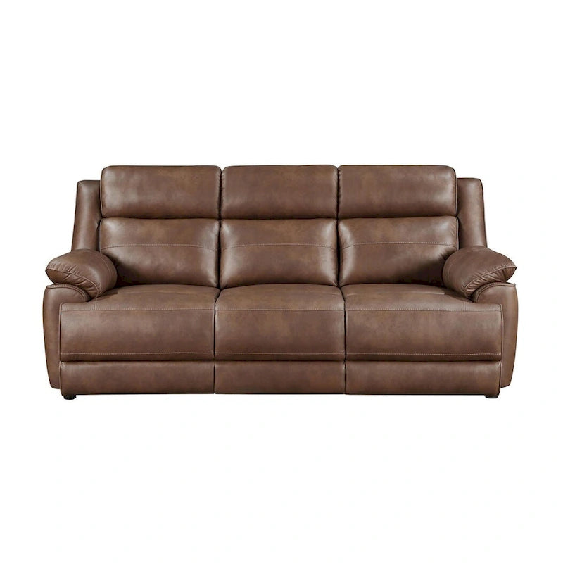 Wood Worthington Dark Brown Upholstered 3-Piece Sofa Set - image 3