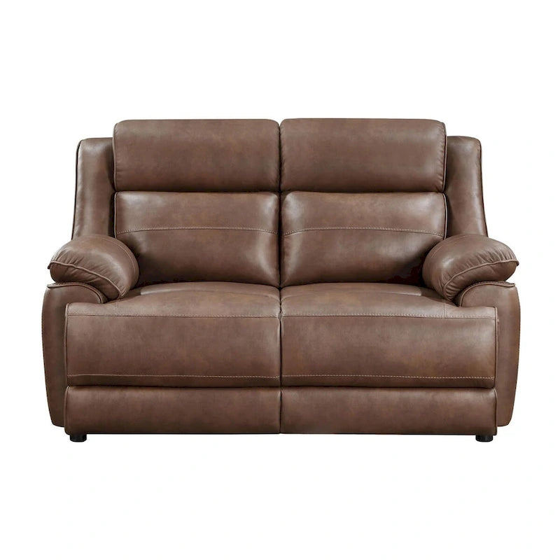 Wood Worthington Dark Brown Upholstered 3-Piece Sofa Set - image 6