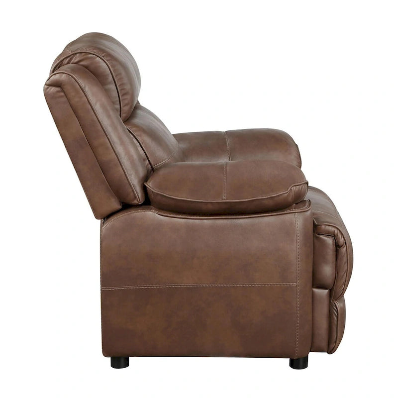Wood Worthington Dark Brown Upholstered 3-Piece Sofa Set - image 7