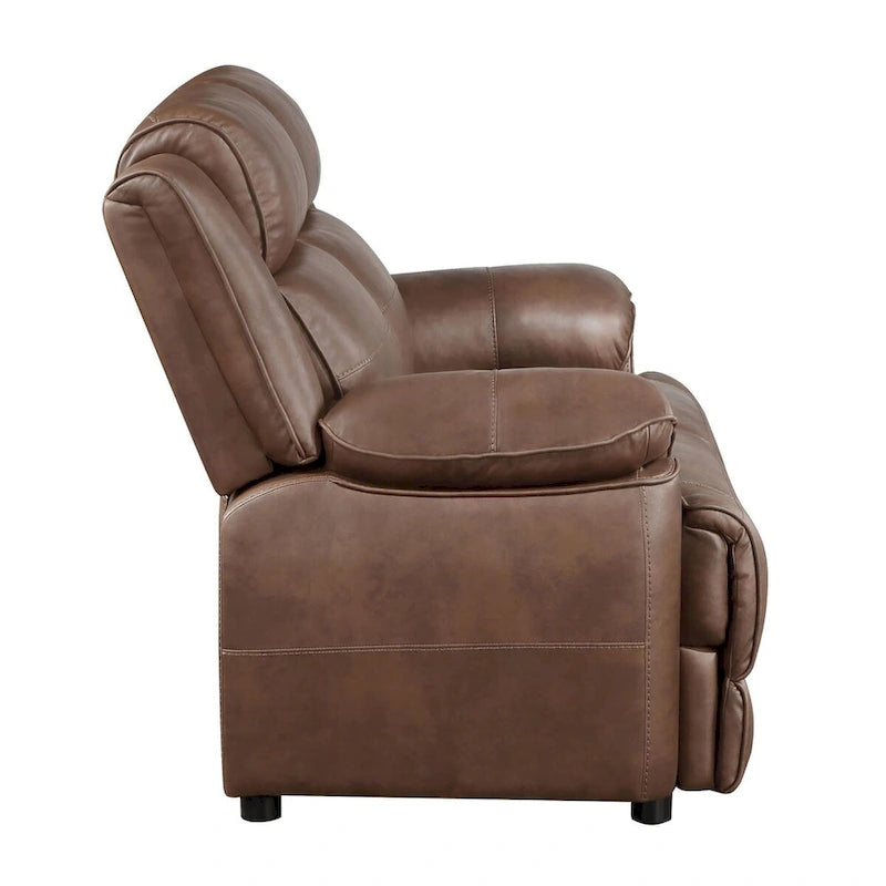 Wood Worthington Dark Brown Upholstered 3-Piece Sofa Set - image 9