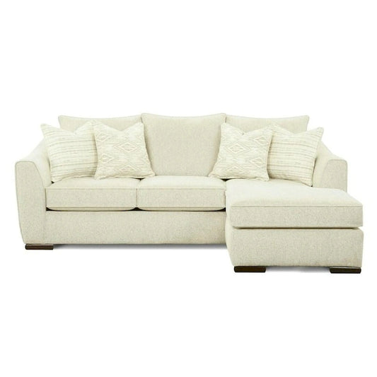 Fabric Vibrant Vision Oatmeal Chaise Sofa - image 1