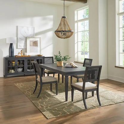 Wood Caruso Heights Aged Whiskey Rectangar Table Set - image 1