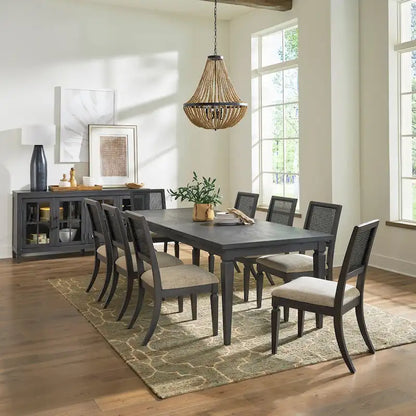 Wood Caruso Heights Aged Whiskey Rectangar Table Set - image 3