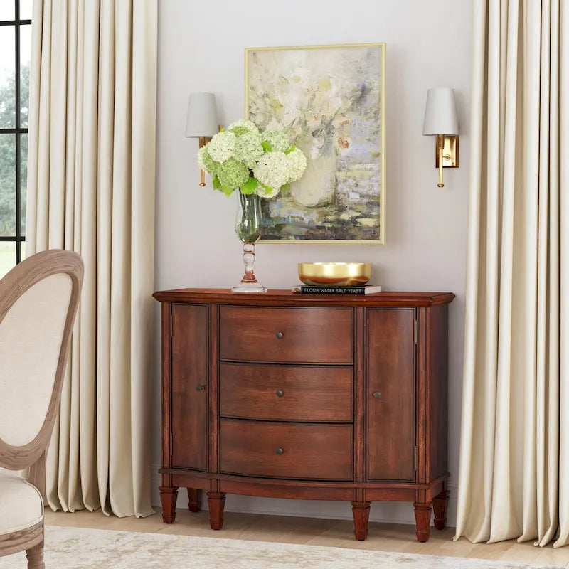 Engineered Wood Sheffield 3 Drawer 2 Door Accent Cabinet - image 2