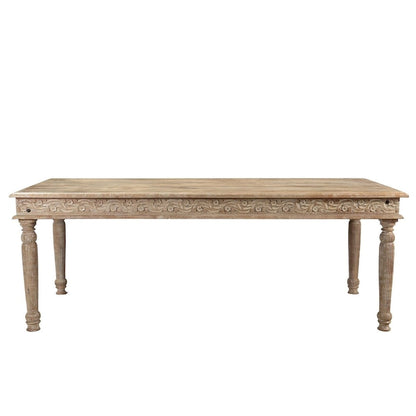 Solid Wood Driftwood Carved Dining Table - 83' - 83 - image 2