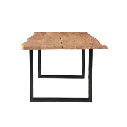 Wood Athea Butterfly light acacia live Edge Dining Table - 96 - image 3