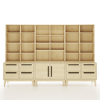 Wooden Sectional Bedroom Bookshelves