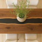 Epoxy Walnut Dining Table