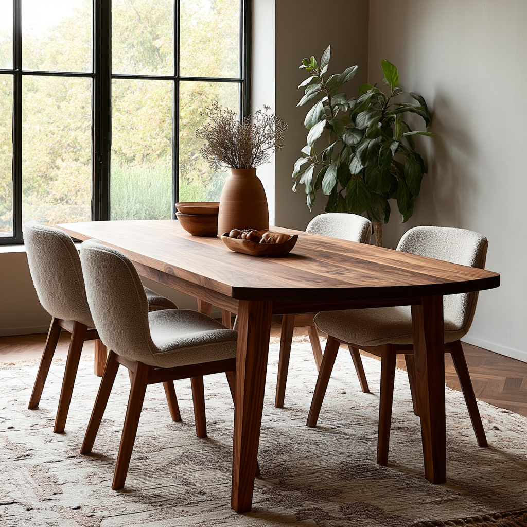The Phillips Walnut Dining Table