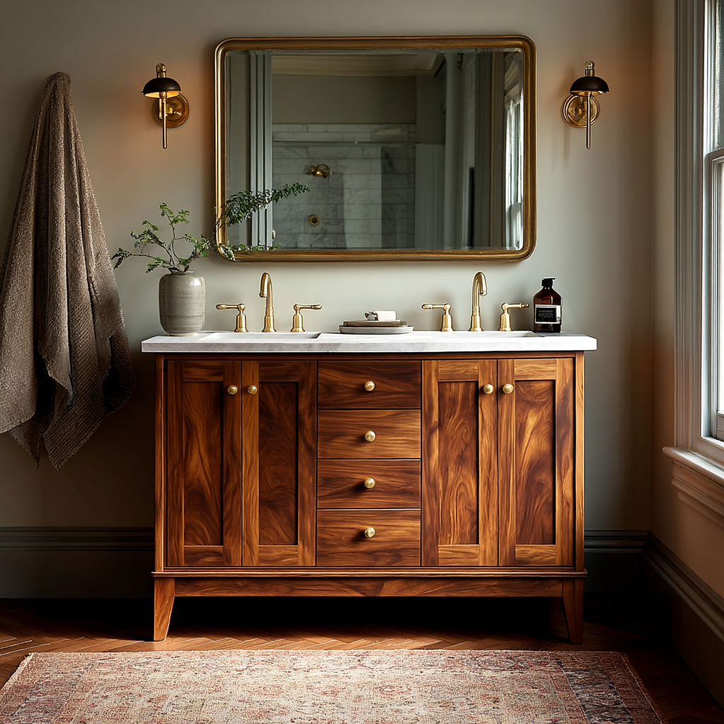 The Millford Walnut Bathroom Vanity