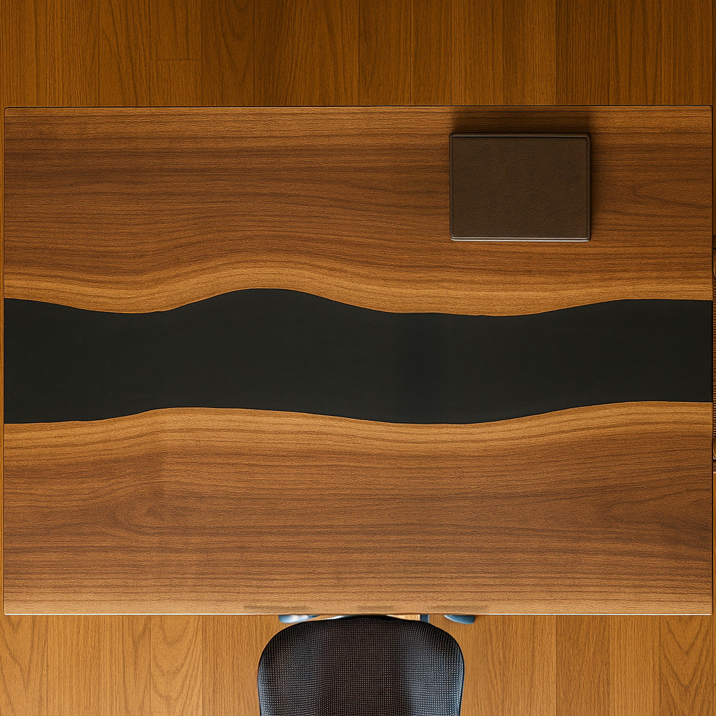 Walnut Epoxy Desk