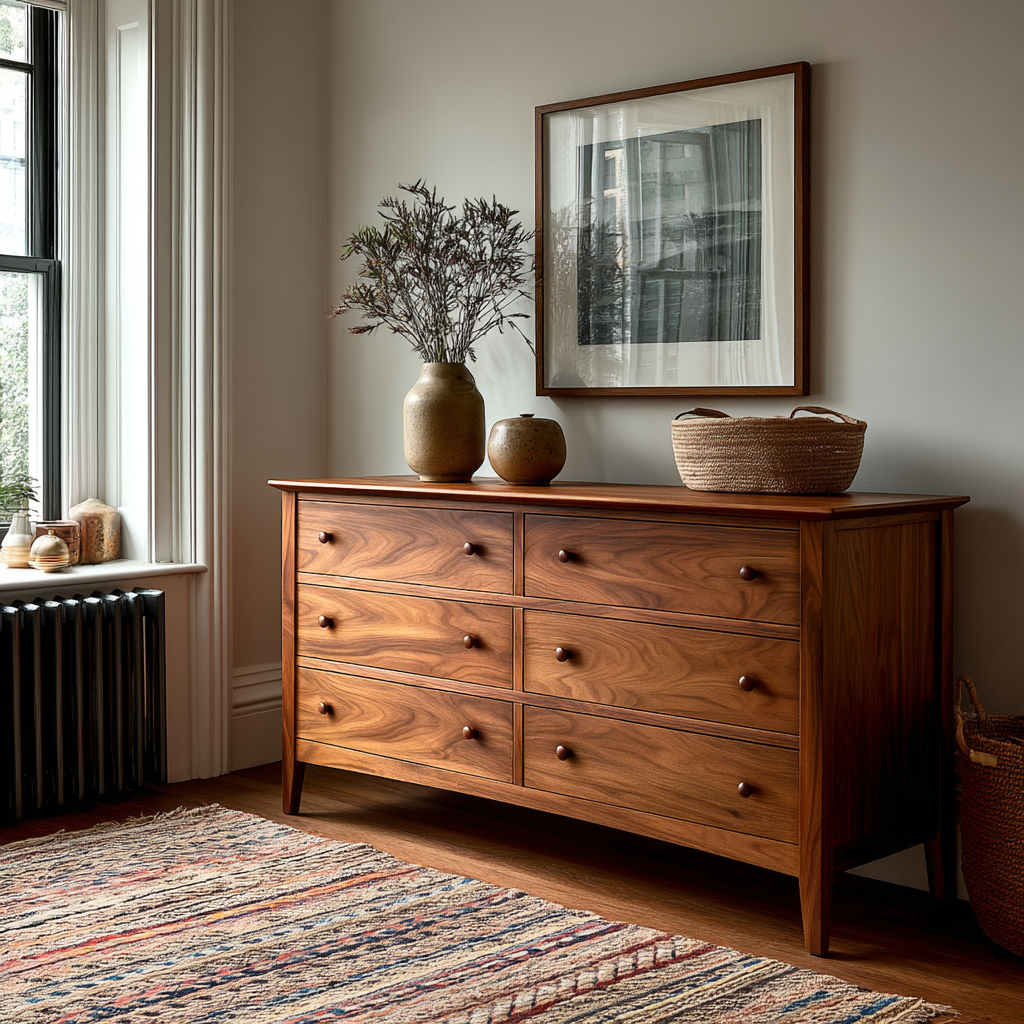 Wooden Bedroom Shaker Dresser
