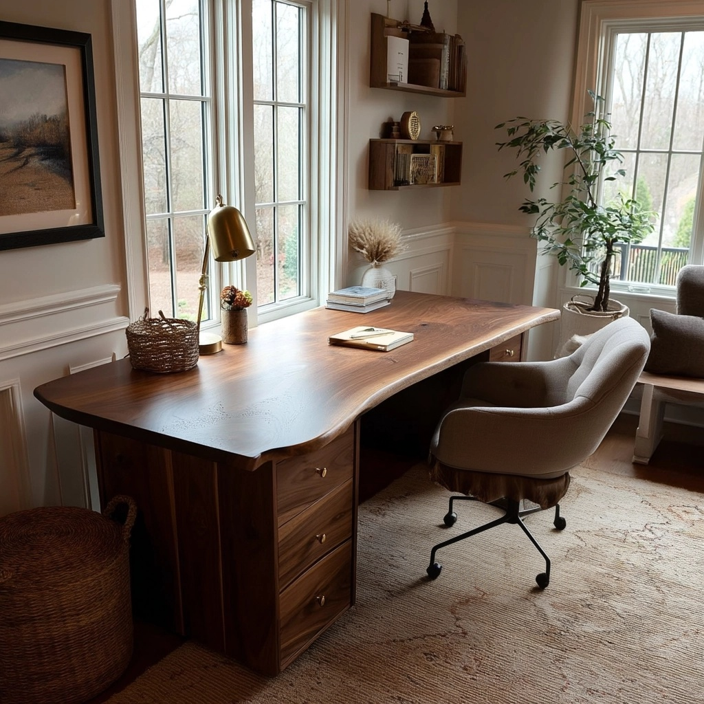 Live Edge Walnut Desk